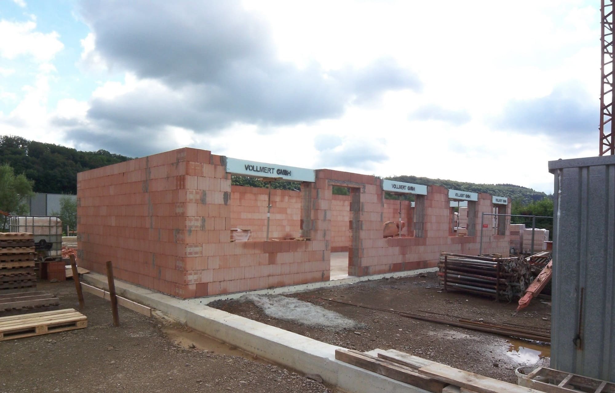 Maurerarbeiten bei Plugge